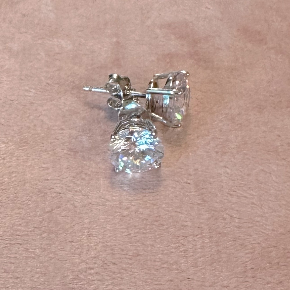 Elegant Sterling Silver Stud Earrings